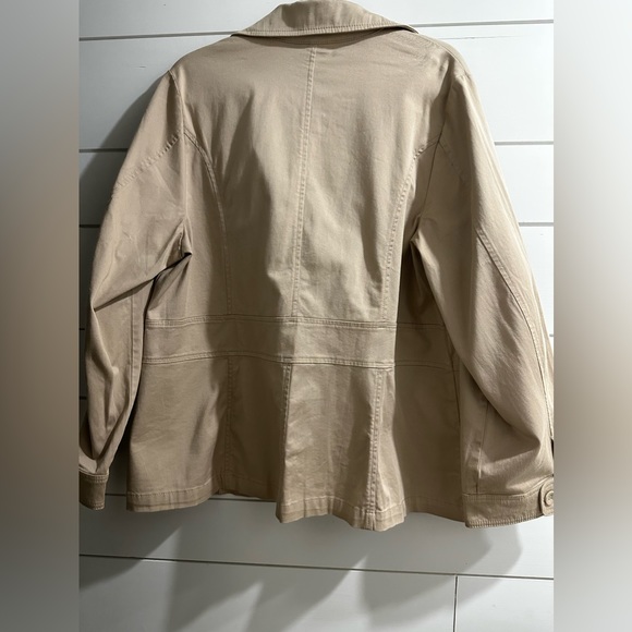 Venezia Lane Bryant Coat Jacket Tan Khaki Career Size 18 NEW - Picture 13 of 16